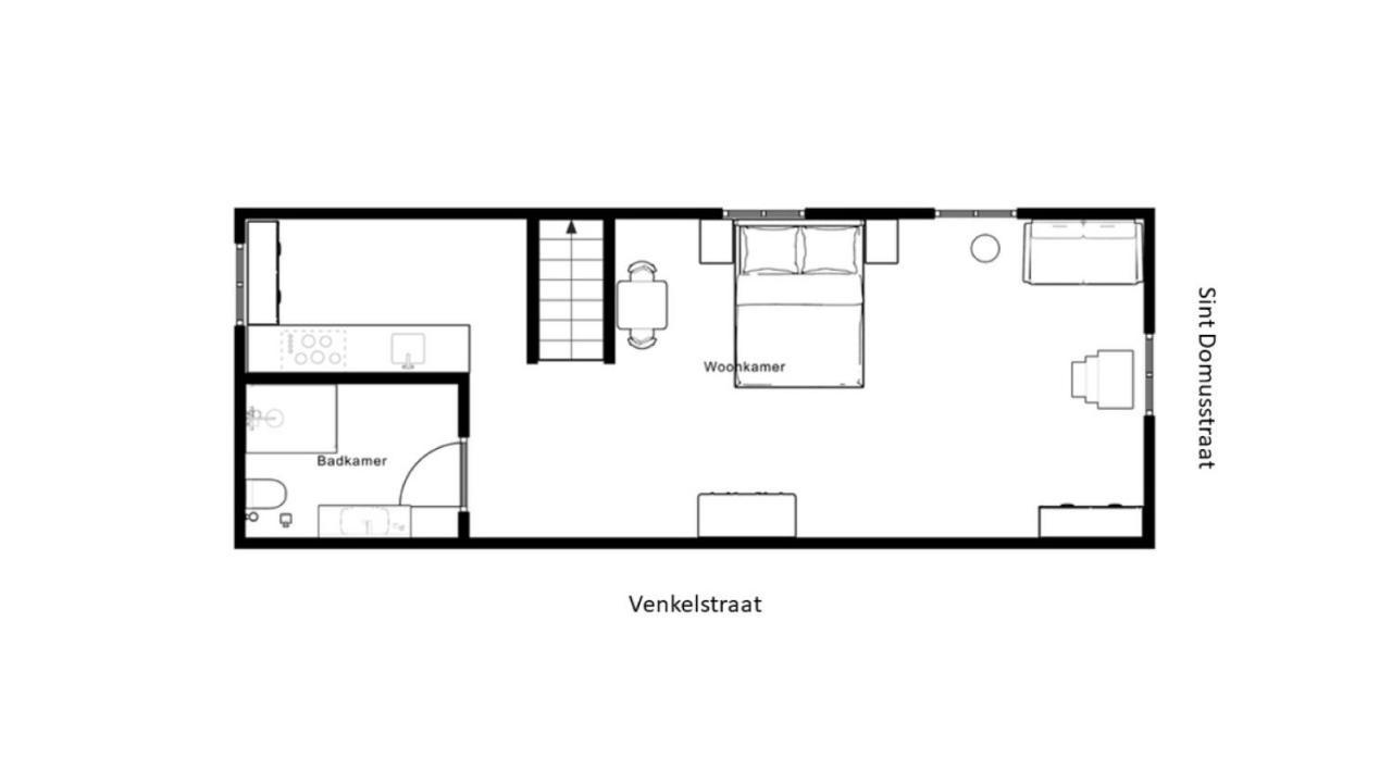 Pakhuis De Venkel - Zolder Studio Apartment Zierikzee Bagian luar foto